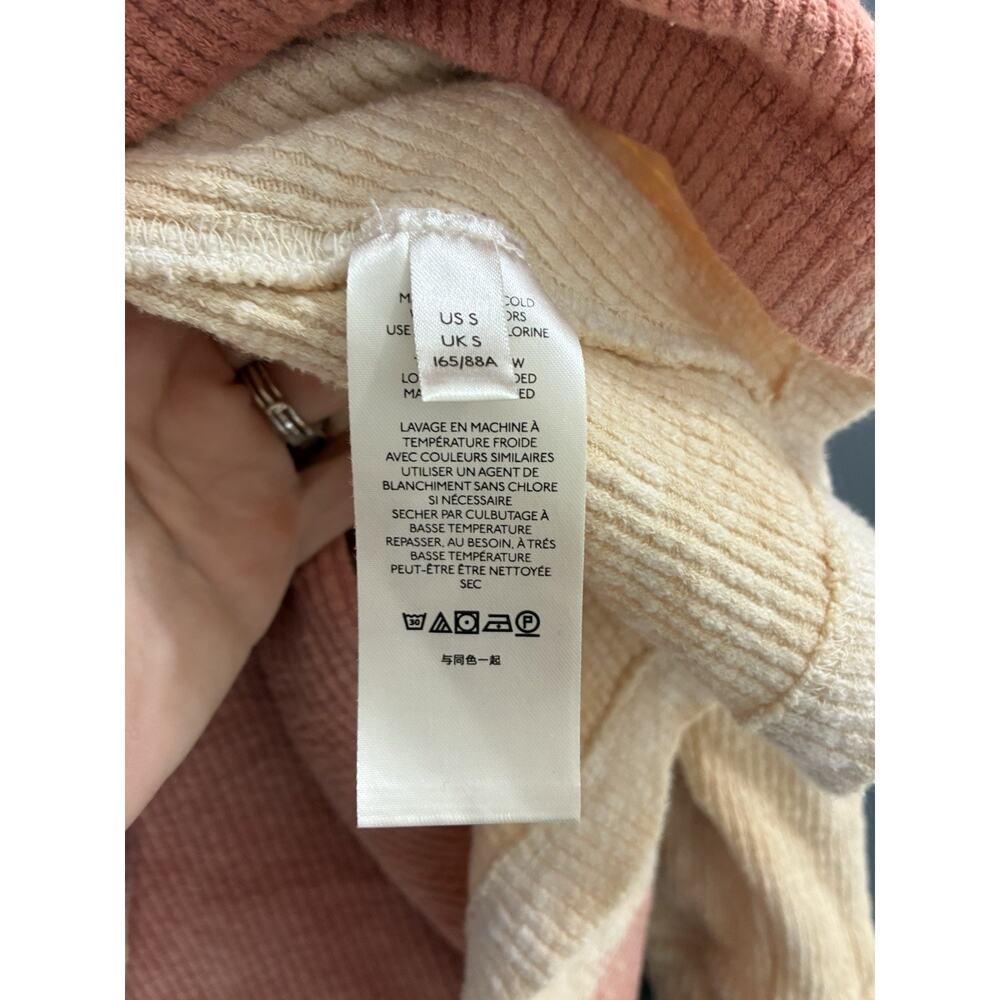 Free People We The Free Logan Washed Ribbed Top in Star Anise Sz Sm Oversized - Picture 4 of 9